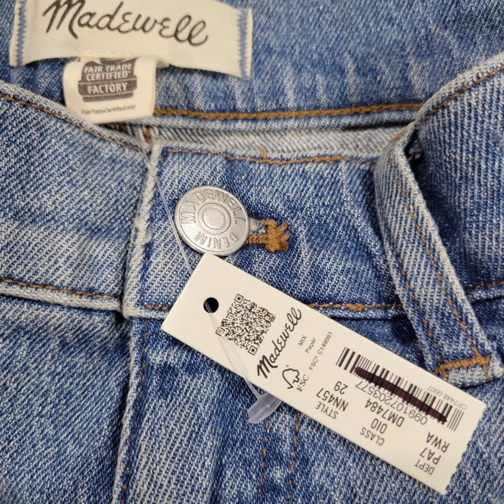 Madewell The '90s Straight Jean NN457 NWT, SZ 29 - Picture 8 of 11